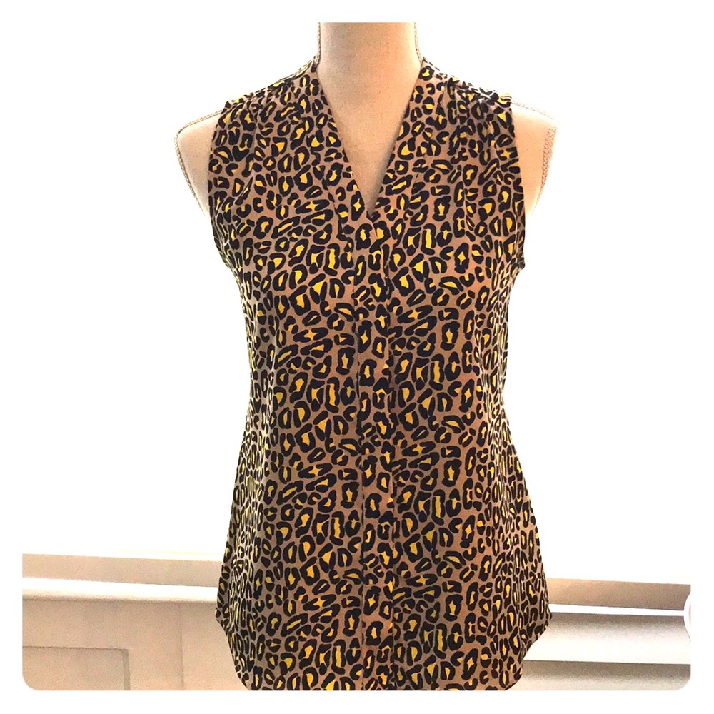 Banana Republic animal print blouse